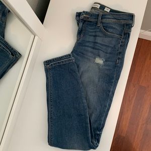 Sneak peek denim skinny jeans